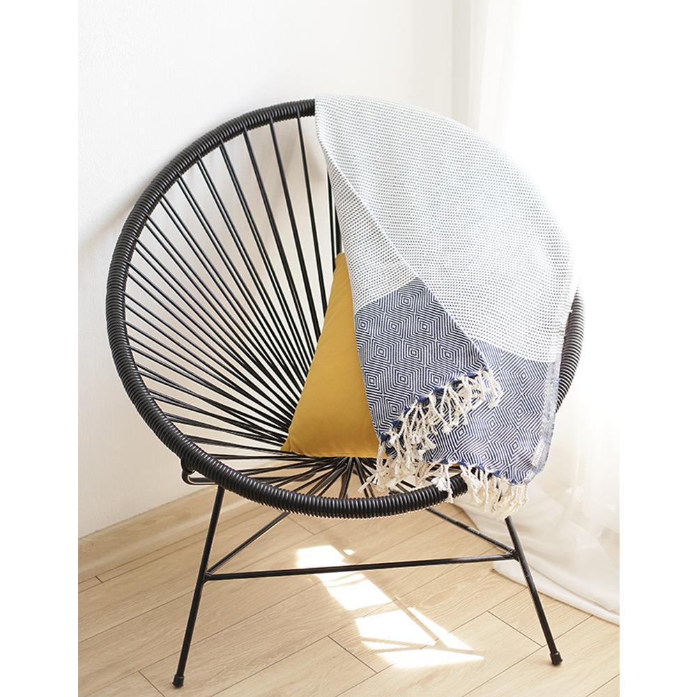 Blue and White Turkish Throw
