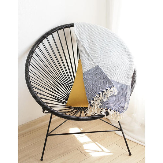 Blue and White Turkish Throw