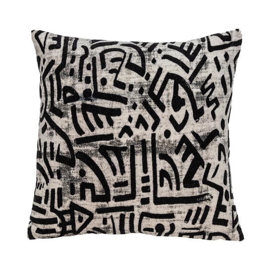 Abstract Velvet Throw Pillow