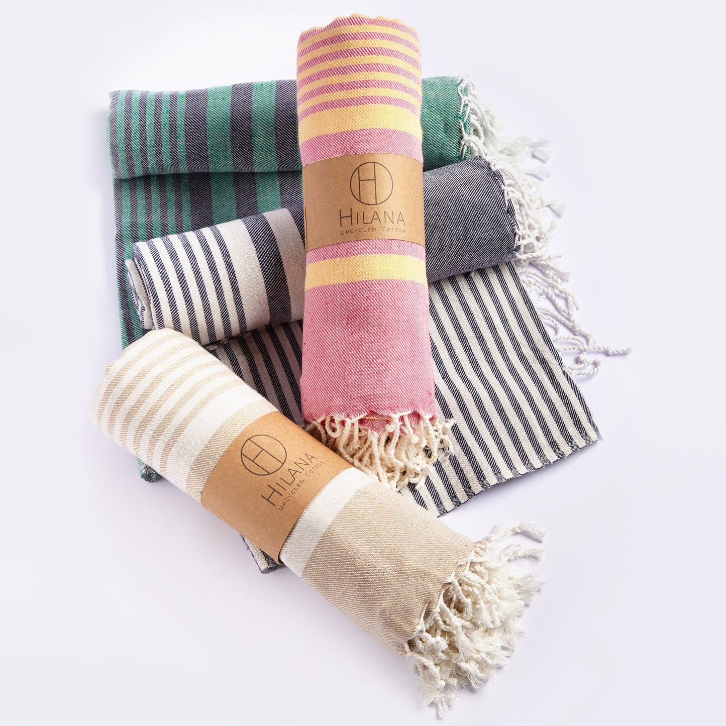 Fethiye Blue Striped Blanket